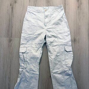 Abercrombie & Fitch Women's Cargo Pants | Khaki Cream | 26 | 2S short